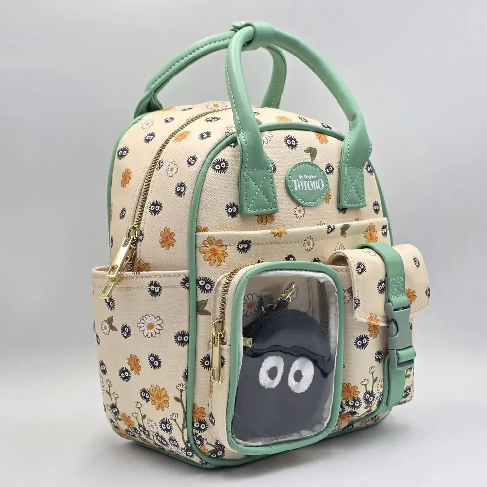 Studio Ghibli My Neighbor Totoro Soot Sprites Coin Pouch Mini Backpack New - Picture 2 of 8